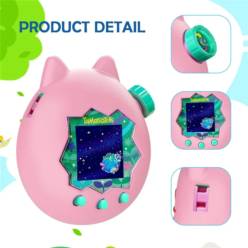 Funda protectora para Tamagotchi Paradise a prueba de golpes, linda y de silicona con diseño de dibujos animados - Rosa