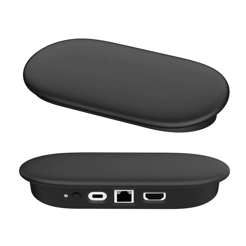 Capa Protetora de Silicone à Prova de Choques Anti-Queda para Streamer Google TV 4K - Preto