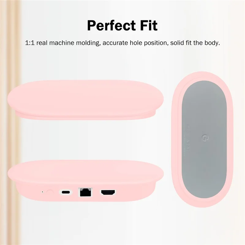 Capa Protetora de Silicone à Prova de Choques Anti-Queda para Streamer Google TV 4K - Preto