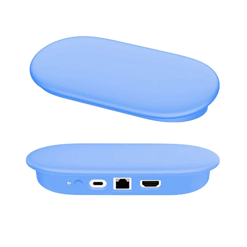 For Google TV Streamer 4K Silicone Protective Case Shockproof Anti Drop Cover - Blue