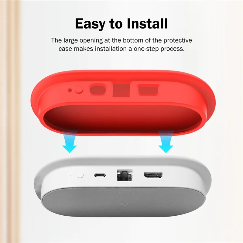 For Google TV Streamer 4K Silicone Protective Case Shockproof Anti Drop Cover - Blue