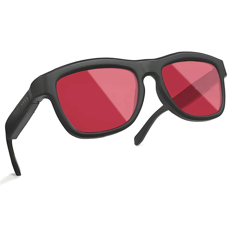 GV-90 AI Translation Smart Glasses Touch Color Changing Lens HD Audio Bluetooth-compatible Music Eyeglasses - Red
