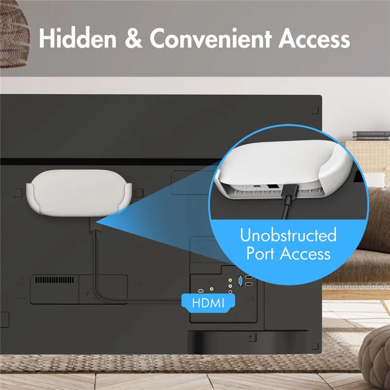 For Google TV Streamer 4K 2024 TV Box Stand Shockproof Anti Slip Heat Dissipation Bracket