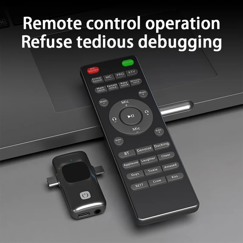 Micrófono de cuello inalámbrico E8 para transmisión en vivo, chat de voz de juegos, auriculares para exteriores con tarjeta de sonido integrada