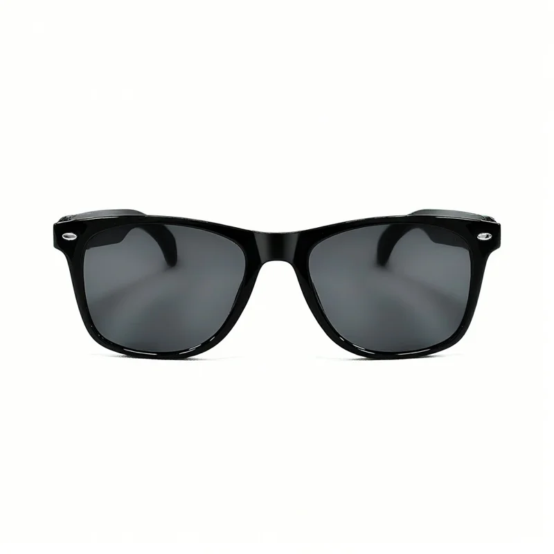 F16 AI Translation Bluetooth-compatible Earphone Glasses Touch Control Wireless Headset Smart Eyewear - Black Frame / Sunglasses