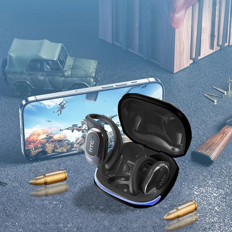 HTC NE17 Wireless Earphones Bluetooth-Compatible 6.0 Stereo Music Gaming OWS Sports Headset