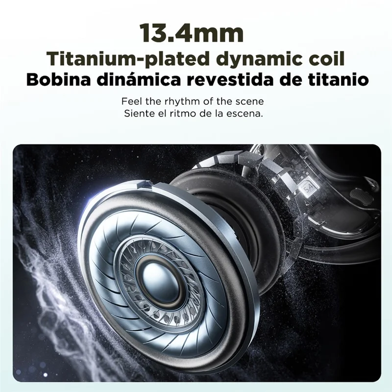 HTC NE19 OWS Wireless Headset High Definition Stereo Bluetooth-Compatible 6.0 Sports Earphones - Black