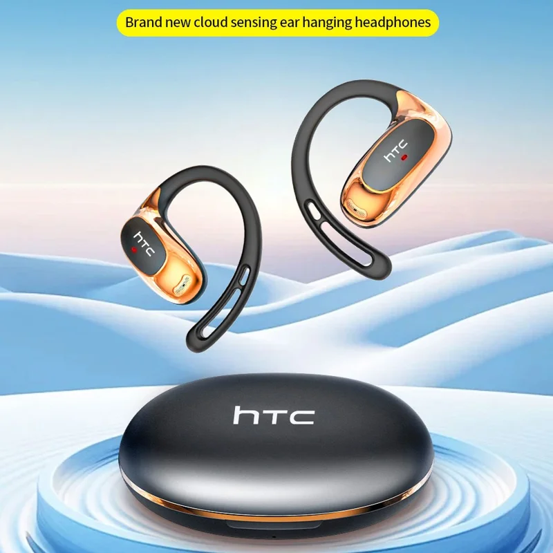Écouteurs Bluetooth HTC NE35 Ear Hook 6.0 compatibles avec commande tactile Sport Musique Appels Casque