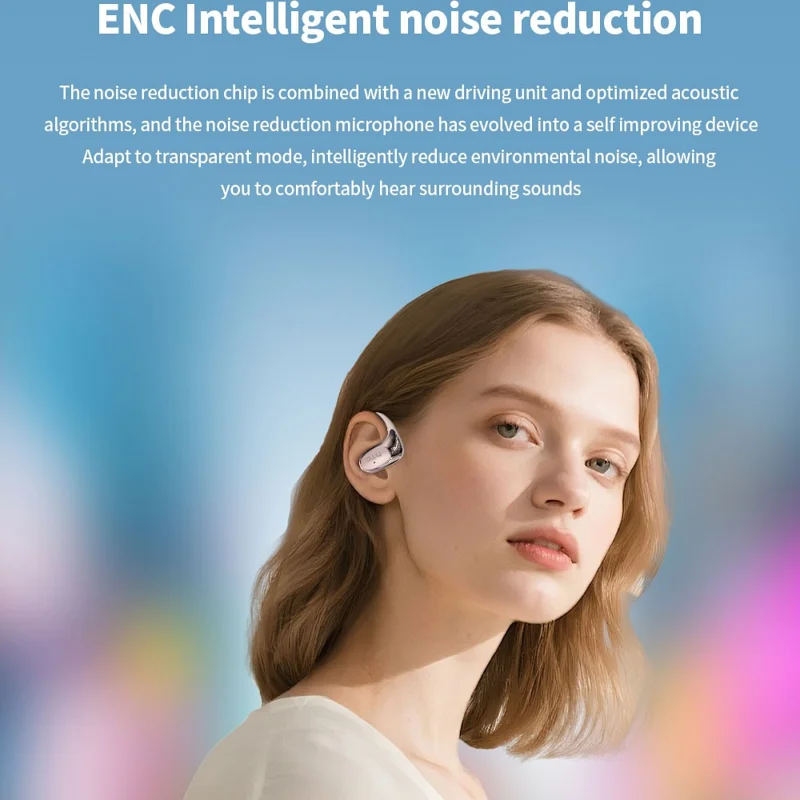 Écouteurs Bluetooth HTC NE35 Ear Hook 6.0 compatibles avec commande tactile Sport Musique Appels Casque