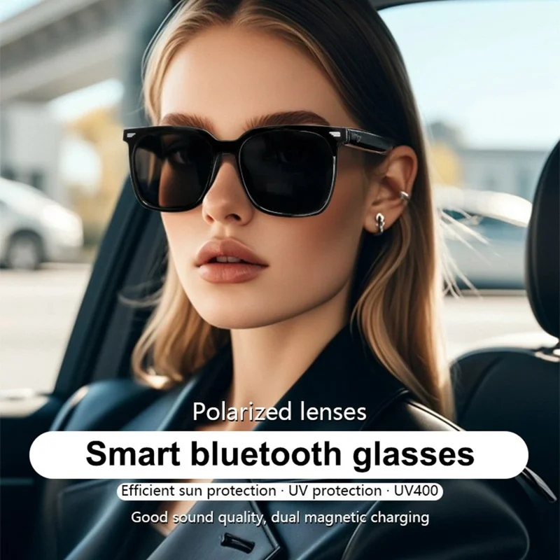 GS01 AI Translation Wireless Earphone Bluetooth-compatible Glasses Polarized Lens Smart Eyewear for Driving Cycling