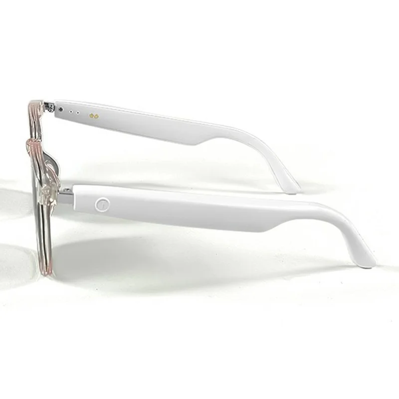 Óculos Inteligentes GS03 AI Translation com Bluetooth - Armação Transparente, Óculos Inteligentes para Música e Chamadas - Polarizado Gradiente Cinza
