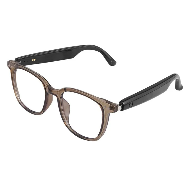 GS07 UV400 Photochromic Lens Bluetooth-compatible Music Call Glasses AI Translation Smart Eyewear - Coffee Frame