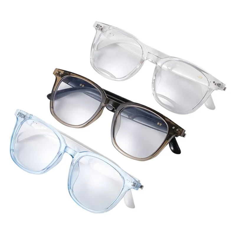 GS07 UV400 Photochromic Lens Bluetooth-compatible Music Call Glasses AI Translation Smart Eyewear - White Frame