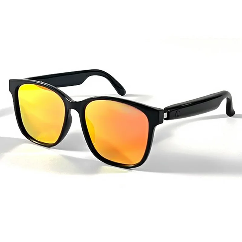 GS08 UV400 Polarized Lens Glasses Bluetooth-compatible Earphone AI Translation Smart Eyewear - Polarized Orange