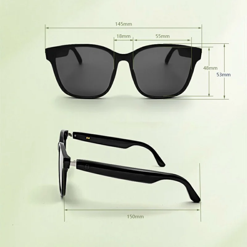 GS08 UV400 Polarized Lens Glasses Bluetooth-compatible Earphone AI Translation Smart Eyewear - Polarized Orange
