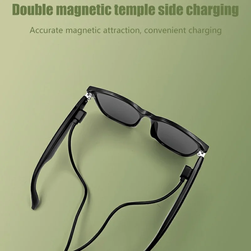 GS08 UV400 Polarized Lens Glasses Bluetooth-compatible Earphone AI Translation Smart Eyewear - Polarized Orange