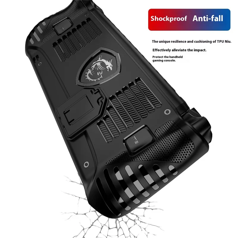 For MSI Claw 8 AI+ TPU Case with Kickstand Gaming Console Protective Cover