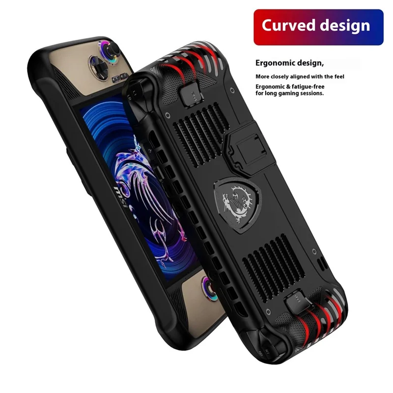 For MSI Claw 8 AI+ TPU Case with Kickstand Gaming Console Protective Cover