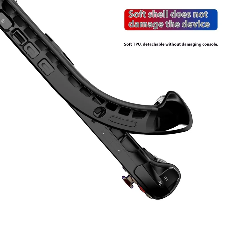 For MSI Claw A8 BZ2EM with Ryzen Z2 Extreme Gaming Console TPU Protective Case with Kickstand - Black