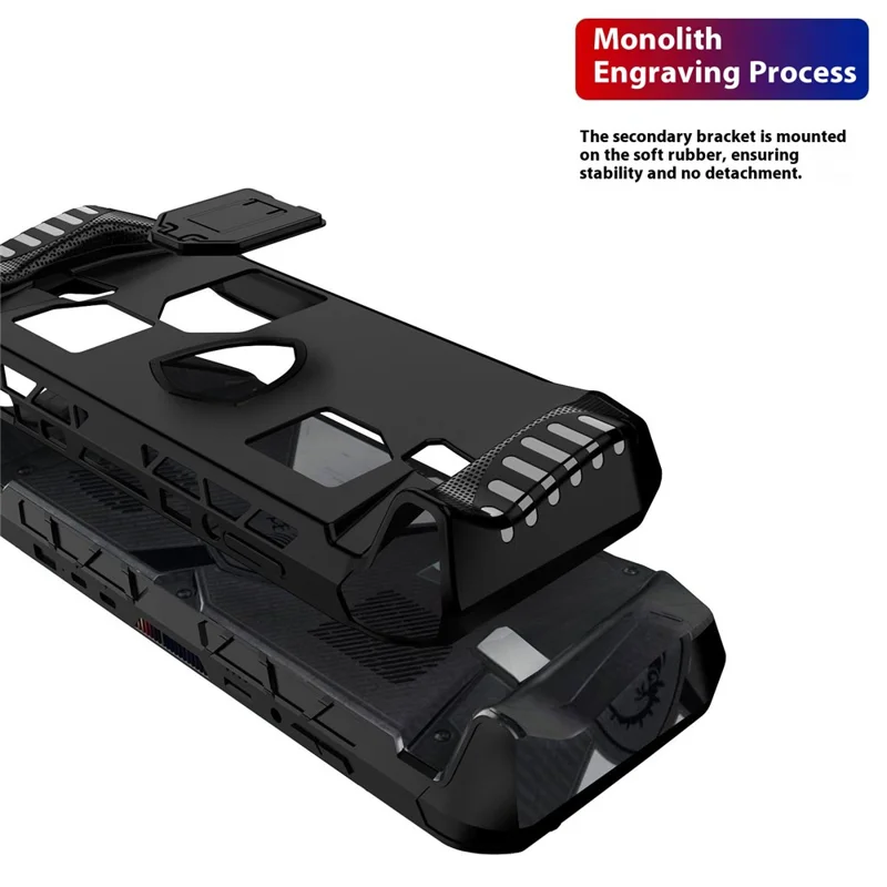 For MSI Claw A8 BZ2EM with Ryzen Z2 Extreme Gaming Console TPU Protective Case with Kickstand - Black