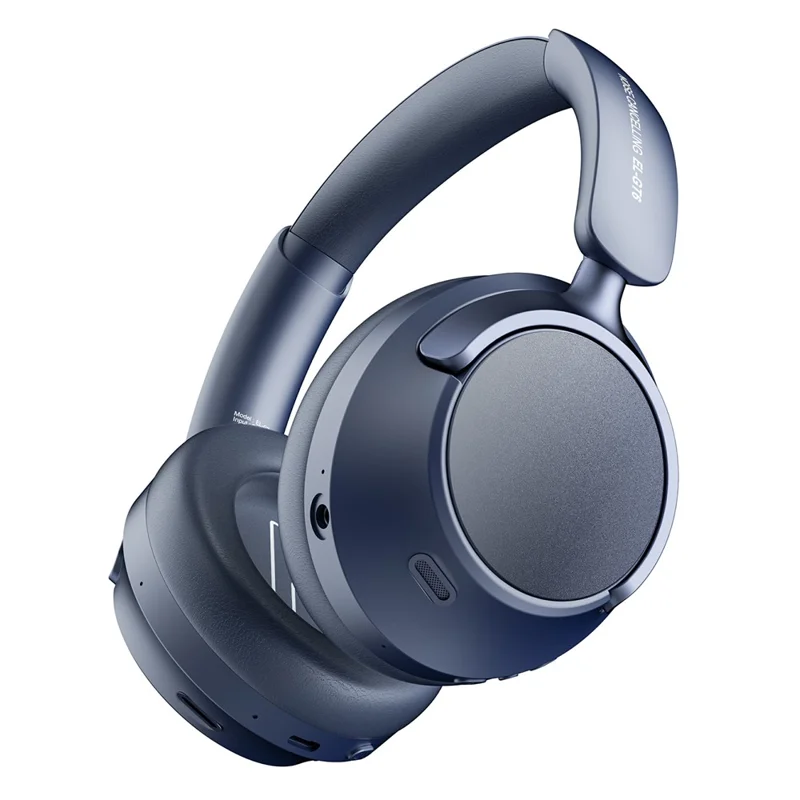 EL-GT6 ANC Noise Cancelling Low Latency Gaming Headset HiFi Sound Over Ear Bluetooth-compatible Headphones - Blue