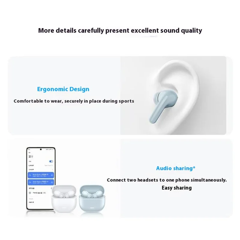 XIAOMI Redmi Buds 6 Youth Edition Bluetooth-compatible Earphones Active Noise Cancellation In Ear Headphones - Blue