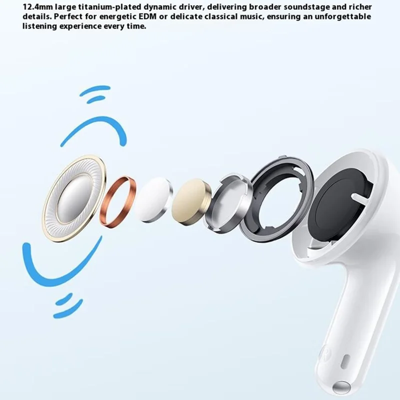 XIAOMI Redmi Buds 6 Youth Edition Bluetooth-compatible Earphones Active Noise Cancellation In Ear Headphones - Blue