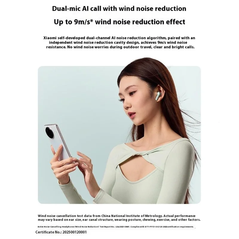 XIAOMI Redmi Buds 7S Bluetooth-compatible Earbuds Semi In Ear Active Noise Cancelling Earphones - Cyan