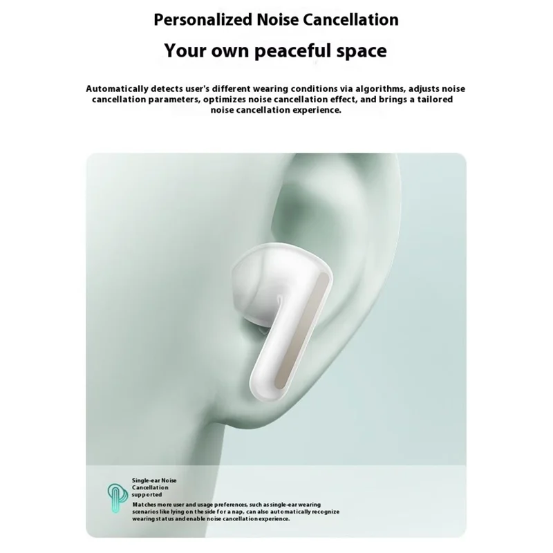 XIAOMI Redmi Buds 7S Bluetooth-compatible Earbuds Semi In Ear Active Noise Cancelling Earphones - Cyan