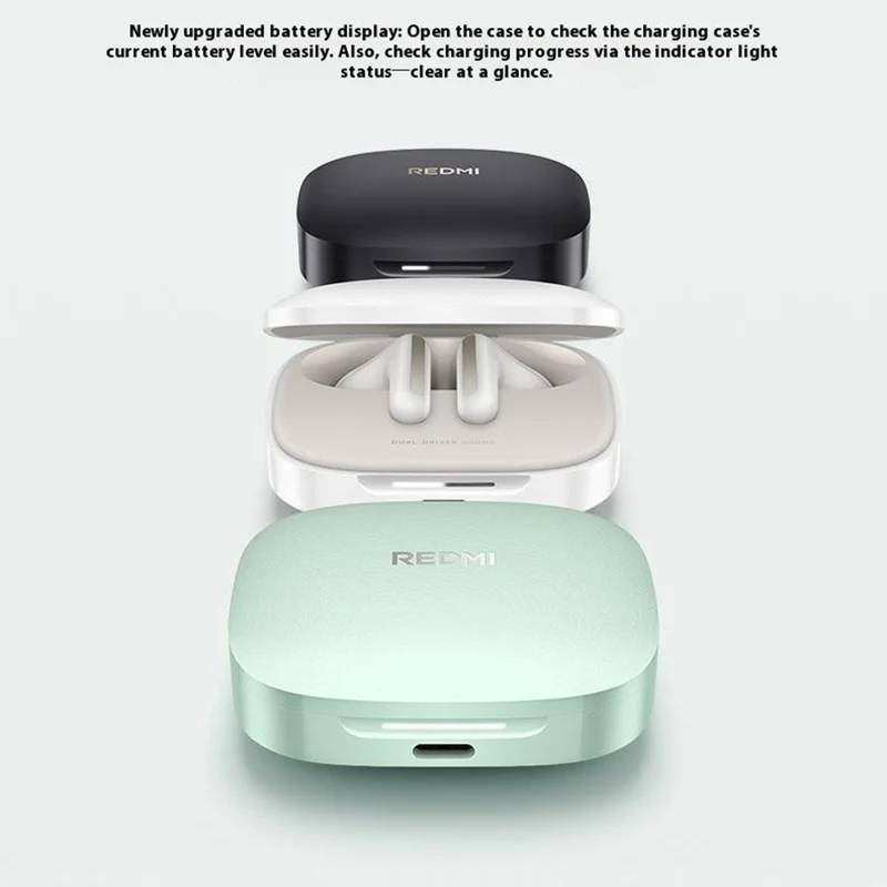 XIAOMI Redmi Buds 7S Bluetooth-compatible Earbuds Semi In Ear Active Noise Cancelling Earphones - Black