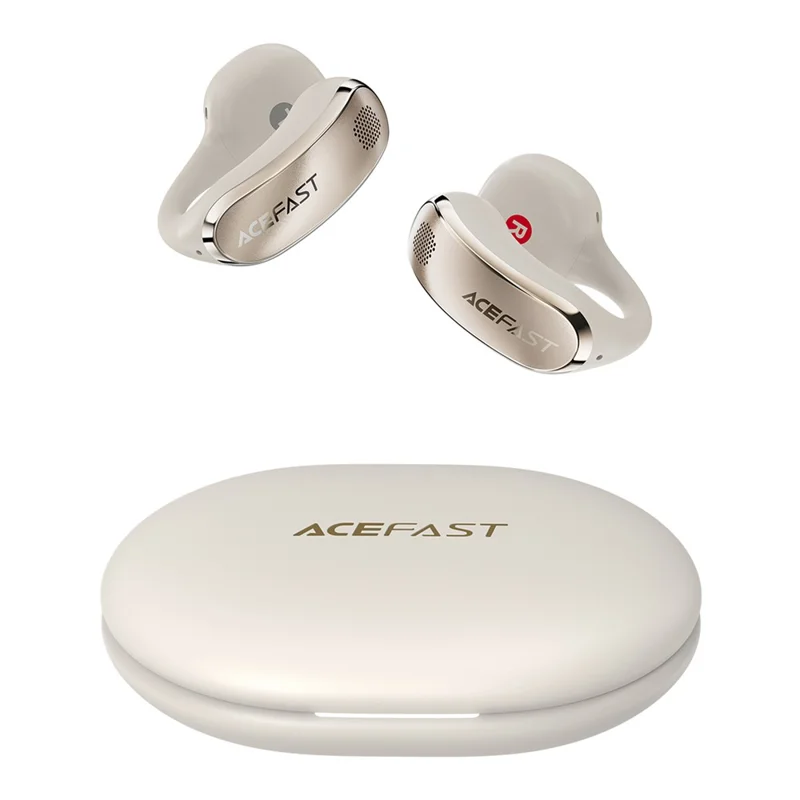 ACEFAST FA006 ACECLIP Pro Open Ear Wireless Earphones Dual Mic Noise Reduction Bluetooth-compatible Earbuds - Light Gold