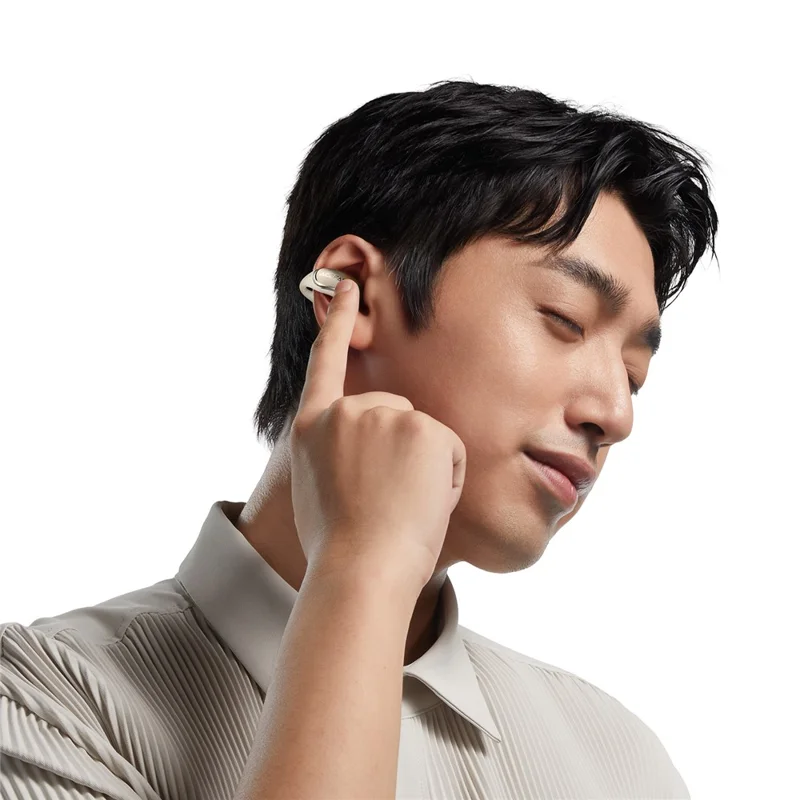 ACEFAST FA006 ACECLIP Pro Open Ear Wireless Earphones Dual Mic Noise Reduction Bluetooth-compatible Earbuds - Light Gold