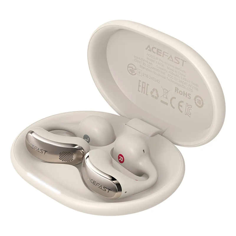 ACEFAST FA006 ACECLIP Pro Open Ear Wireless Earphones Dual Mic Noise Reduction Bluetooth-compatible Earbuds - Light Gold