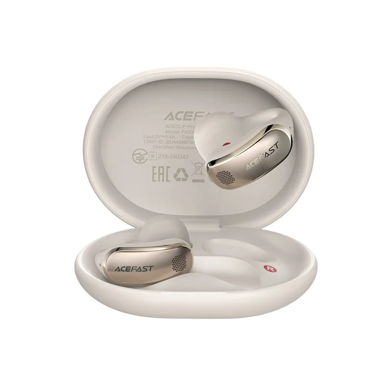 ACEFAST FA006 ACECLIP Pro Open Ear Wireless Earphones Dual Mic Noise Reduction Bluetooth-compatible Earbuds - Light Gold
