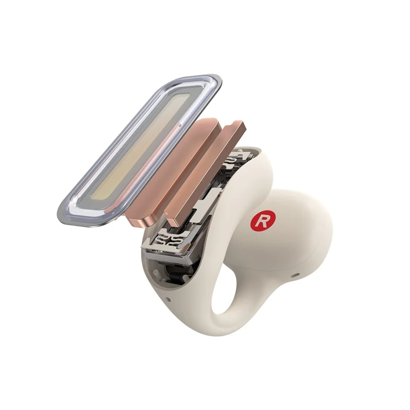 ACEFAST FA006 ACECLIP Pro Open Ear Wireless Earphones Dual Mic Noise Reduction Bluetooth-compatible Earbuds - Light Gold