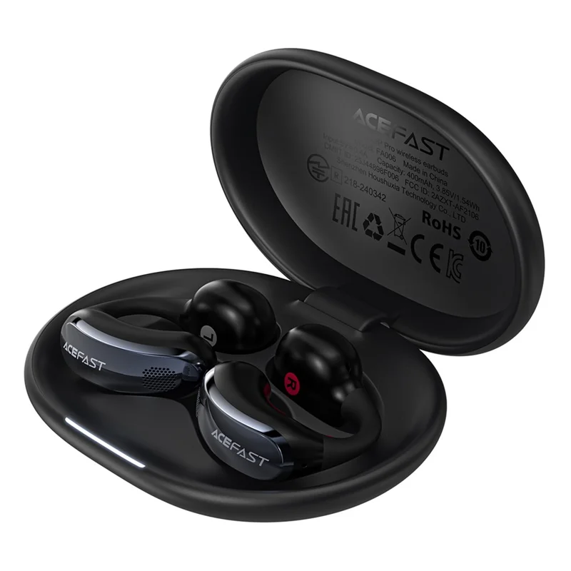 ACEFAST FA006 ACECLIP Pro Open Ear Wireless Earphones Dual Mic Noise Reduction Bluetooth-compatible Earbuds - Black