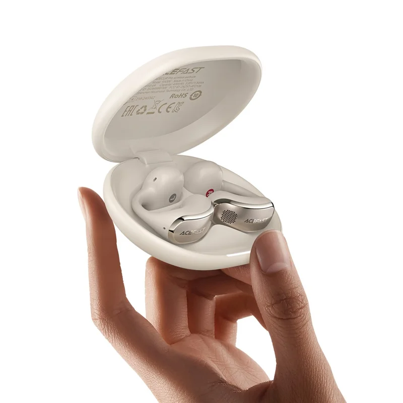 ACEFAST FA006 ACECLIP Pro Open Ear Wireless Earphones Dual Mic Noise Reduction Bluetooth-compatible Earbuds - White