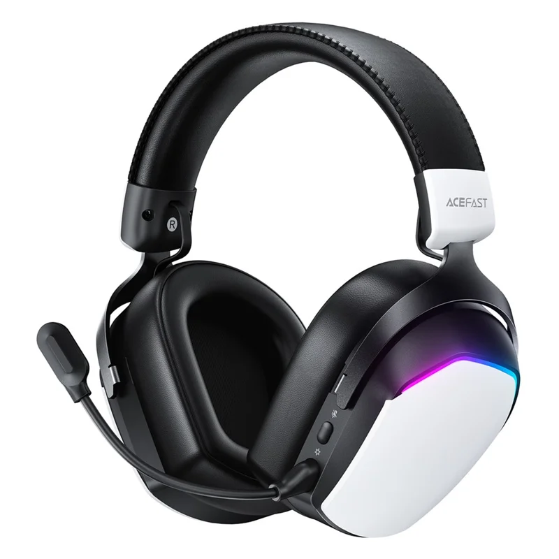 ACEFAST H11 Low Latency Gaming Headset Bluetooth-compatible Wireless Over Ear Headphones with Detachable Mic
