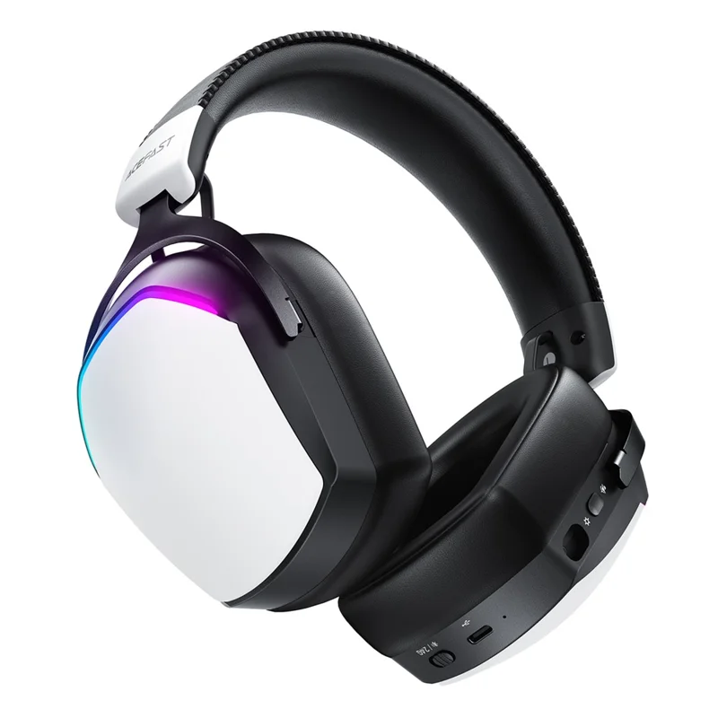 ACEFAST H11 Low Latency Gaming Headset Bluetooth-compatible Wireless Over Ear Headphones with Detachable Mic