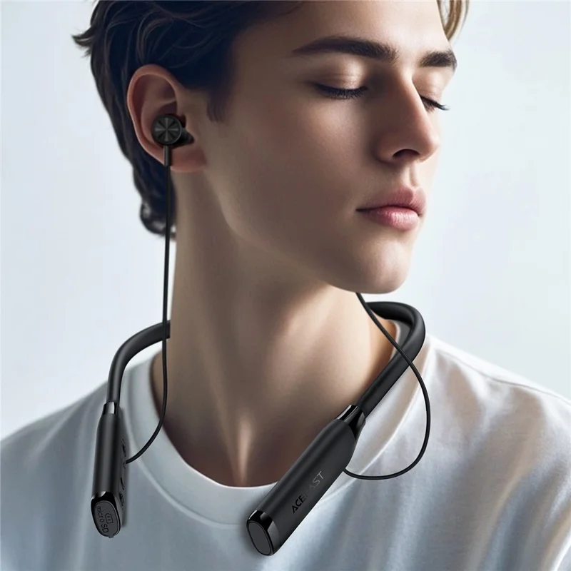 ACEFAST N7 Bluetooth-compatible Neckband Headphones Wireless Gaming Earphones with LED Display