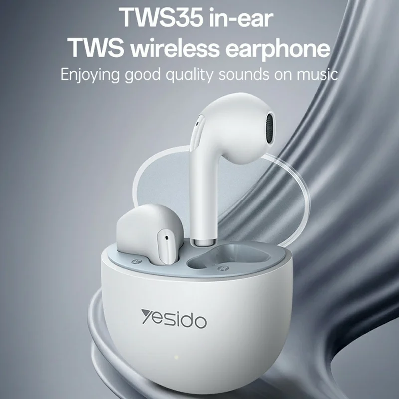 YESIDO TWS35 Semi In Ear Bluetooth-compatible Earbuds TWS Stereo Wireless Headphones