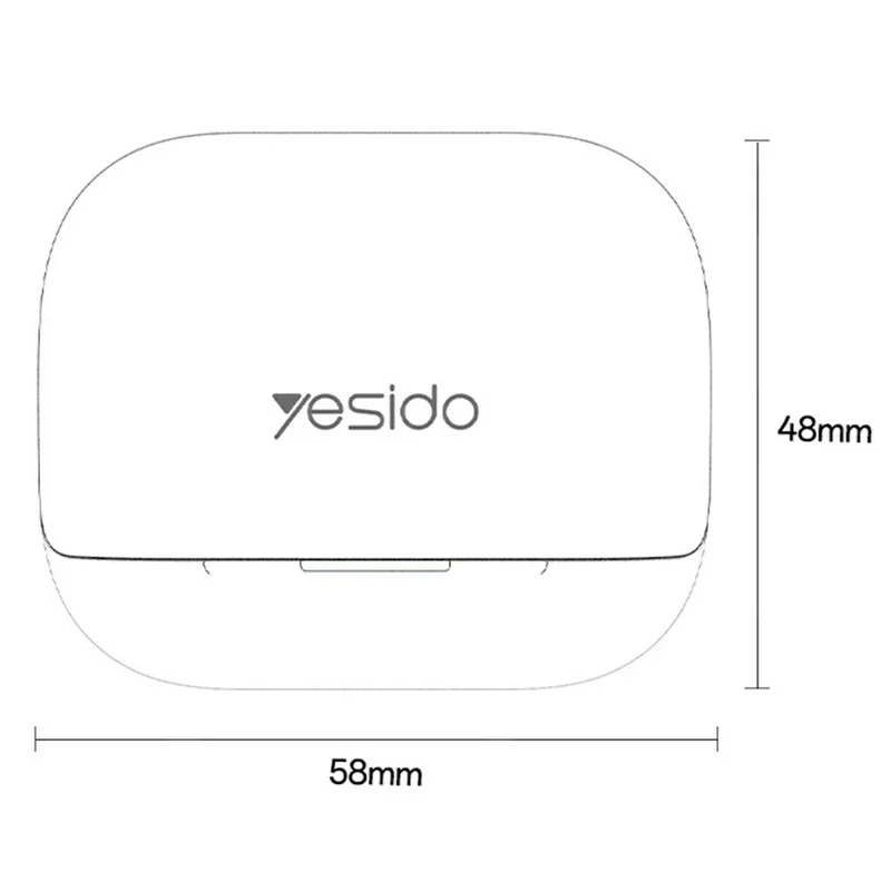 YESIDO TWS34 Bluetooth-compatible Earbuds Dual Mic ANC + ENC Noise Cancelling Touch Control Wireless Earphones