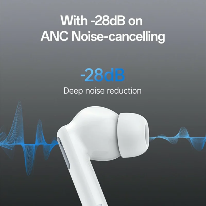 YESIDO TWS34 Bluetooth-compatible Earbuds Dual Mic ANC + ENC Noise Cancelling Touch Control Wireless Earphones