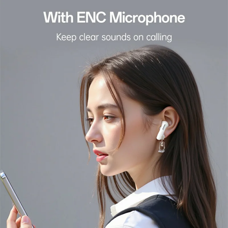 YESIDO TWS34 Bluetooth-compatible Earbuds Dual Mic ANC + ENC Noise Cancelling Touch Control Wireless Earphones