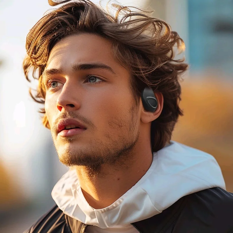 For LENOVO ThinkPlus X15proII Open Ear Bluetooth-compatible 5.4 Wireless Earbuds Ear Hook Sports Earphones - Beige