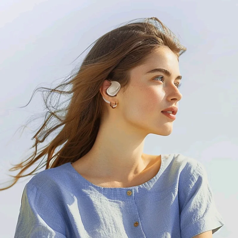 For LENOVO ThinkPlus X15proII Open Ear Bluetooth-compatible 5.4 Wireless Earbuds Ear Hook Sports Earphones - Beige