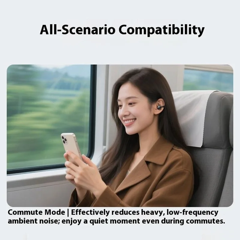 J07 Ear Clip TWS Wireless Bluetooth-compatible Earbuds Sport Headphones with Metal Charging Case - Tarnish