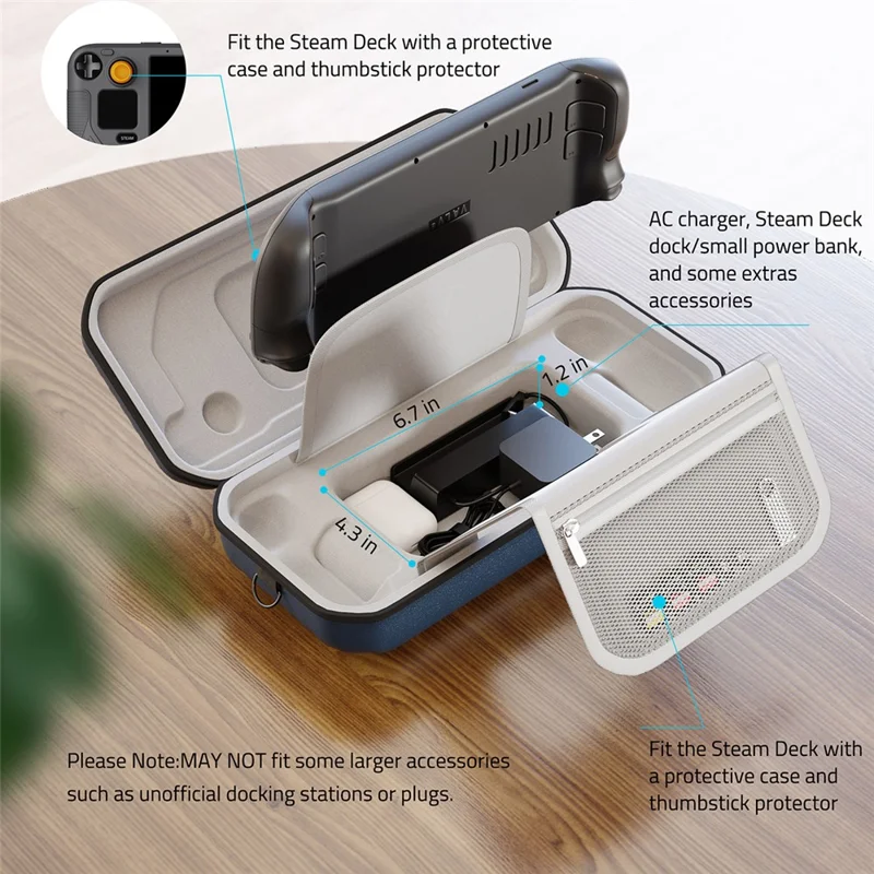 SYNTECH SYNM052 Portable Game Console Hard Shell Storage Case Protective Travel Carry Bag