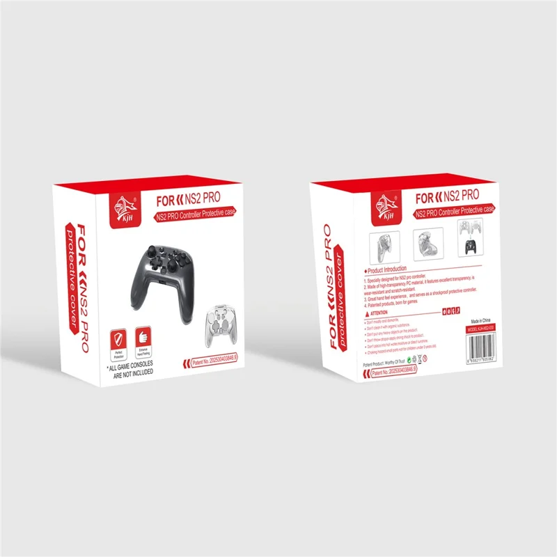 KJH NS2-030 til Nintendo Switch 2 Pro-controller Gennemsigtigt beskyttelsesetui mod ridser PC-dæksel