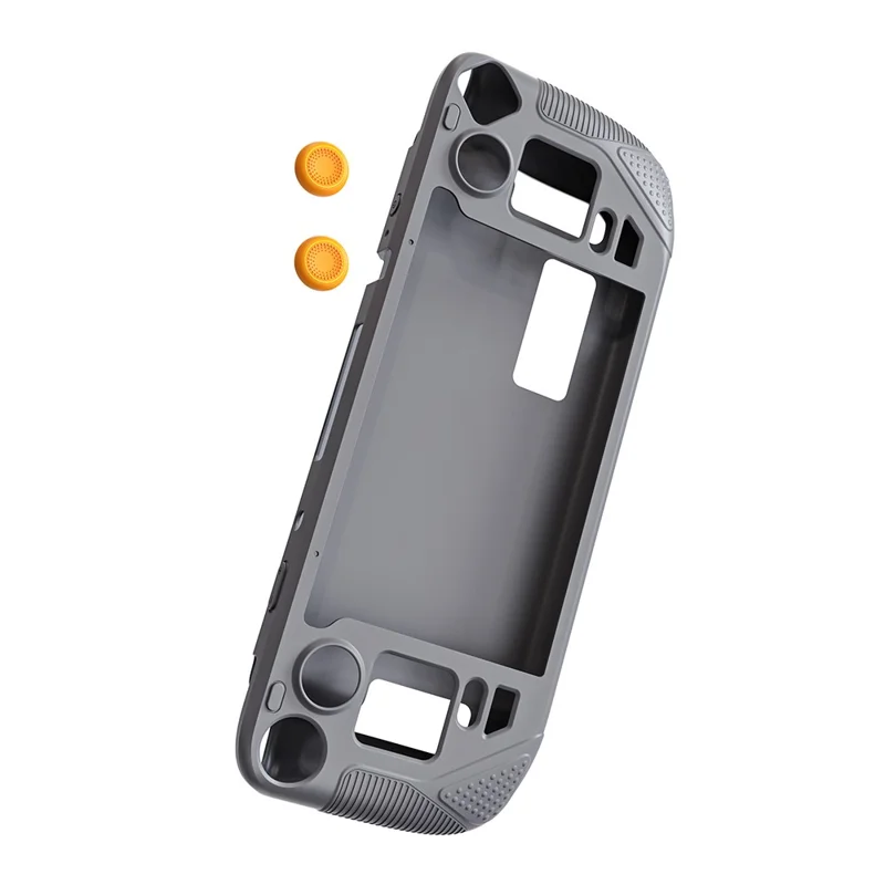 SYNTECH For Steam Deck OLED / LCD Console Silicone Protective Case All-Round Protection Cover with Thumb Grips - Grey